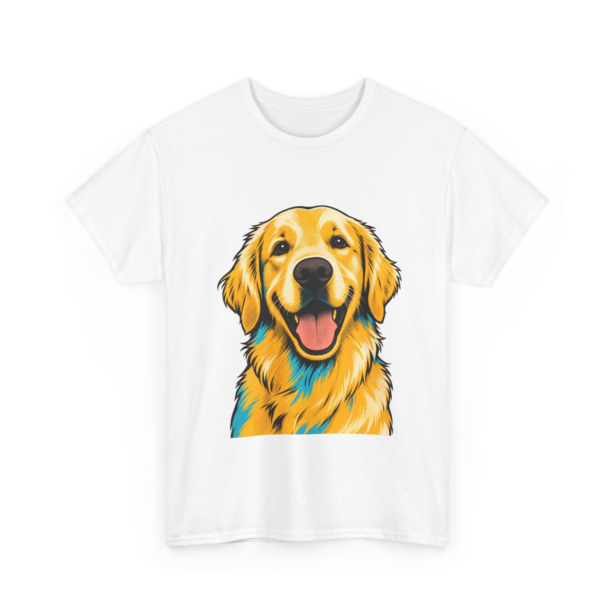 Golden Hour — Pop-Art Golden Retriever Tee