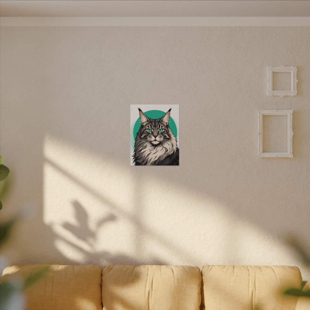 Gentle Giant — Pop-Art Maine Coon Canvas
