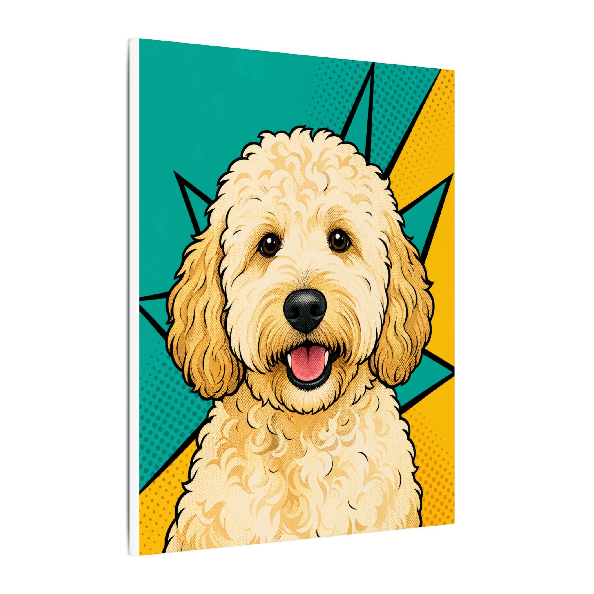 Doodle Dream — Pop-Art Goldendoodle Canvas