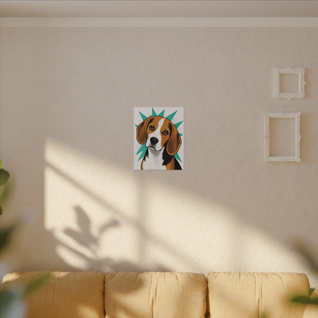 Beagle Blues — Pop-Art Beagle Canvas