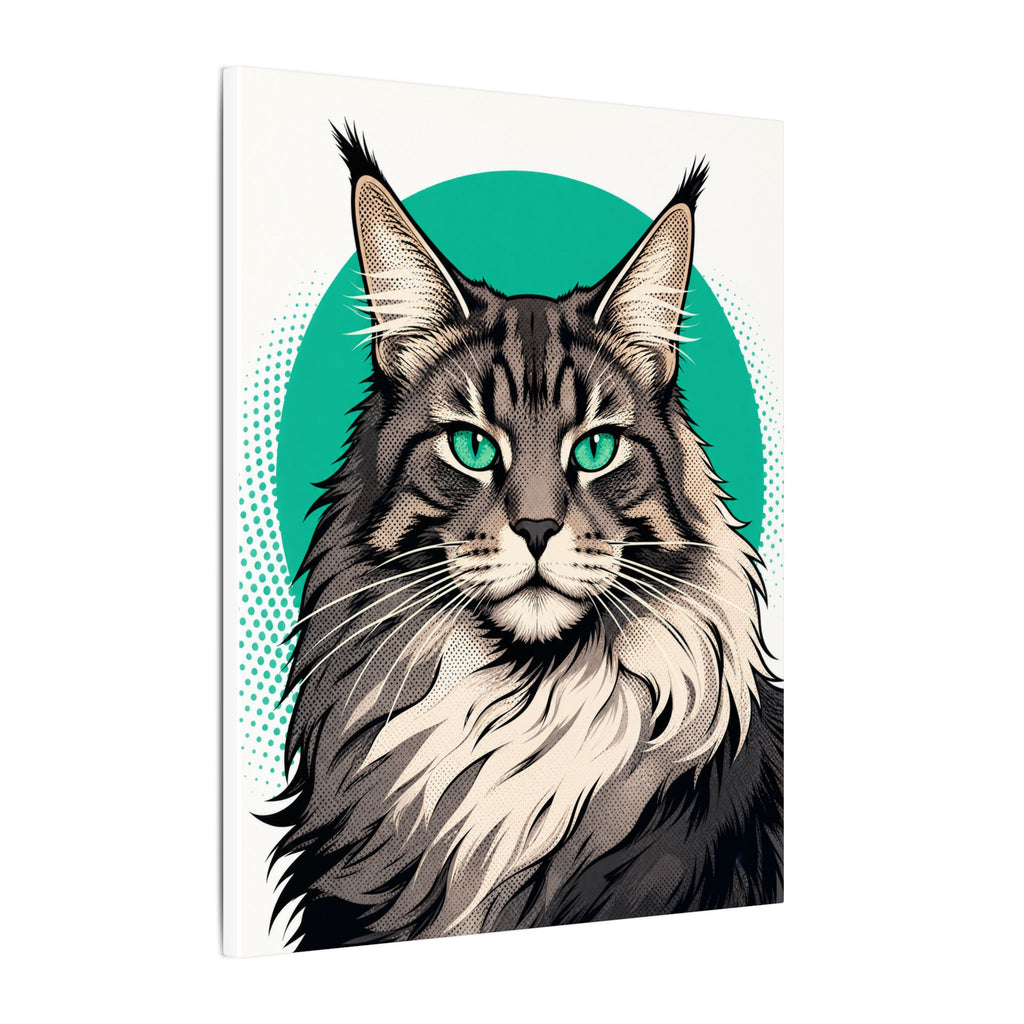 Gentle Giant — Pop-Art Maine Coon Canvas