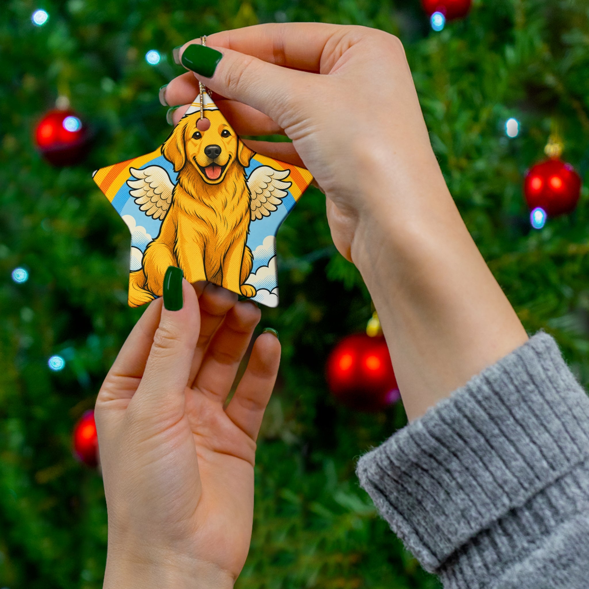 Forever Pup — Pop-Art Pet Memorial Ornament