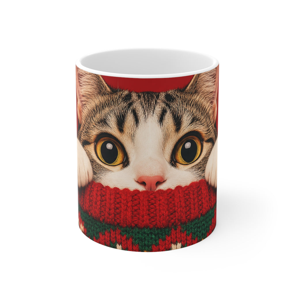 Meowy Christmas — Pop-Art Cat Mug