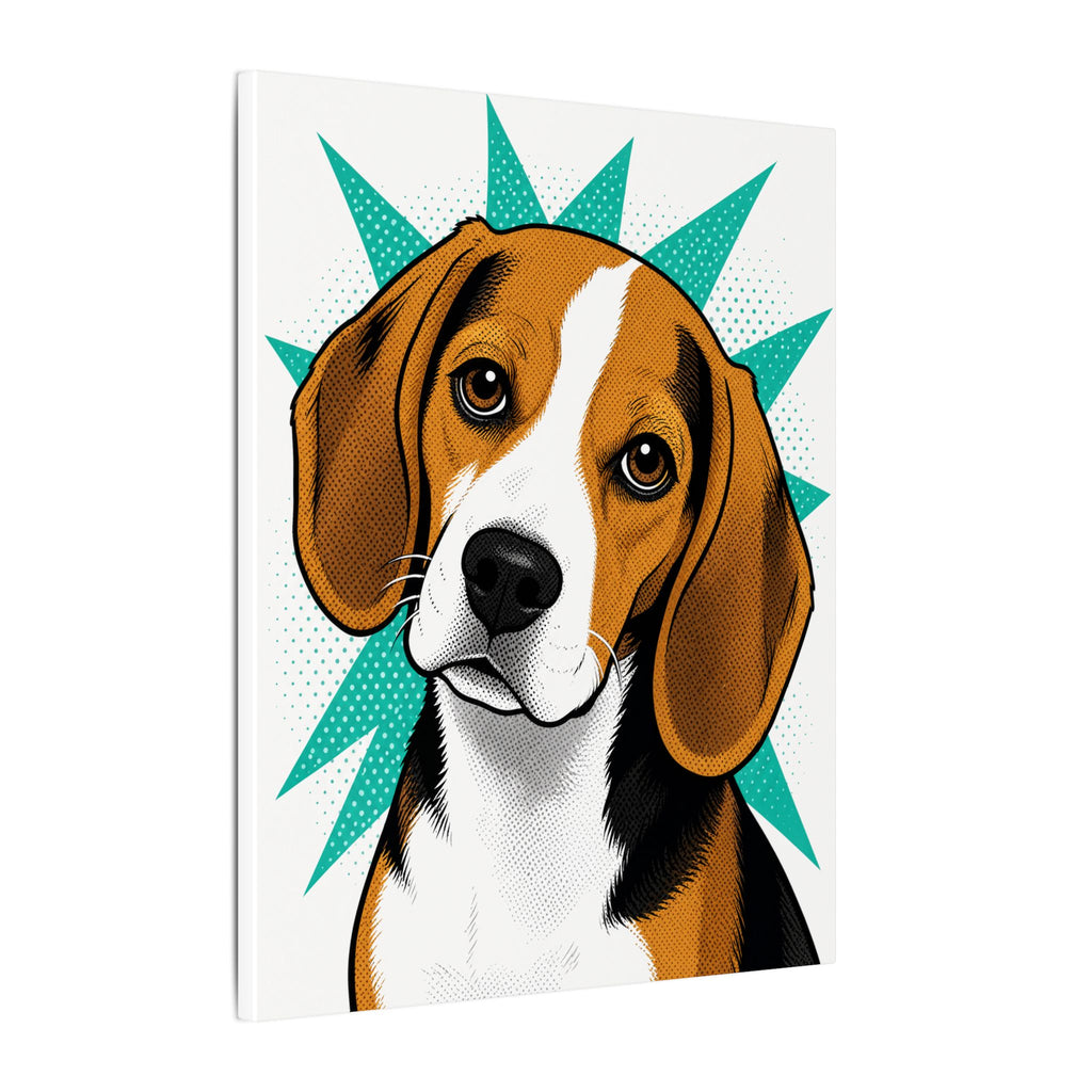 Beagle Blues — Pop-Art Beagle Canvas