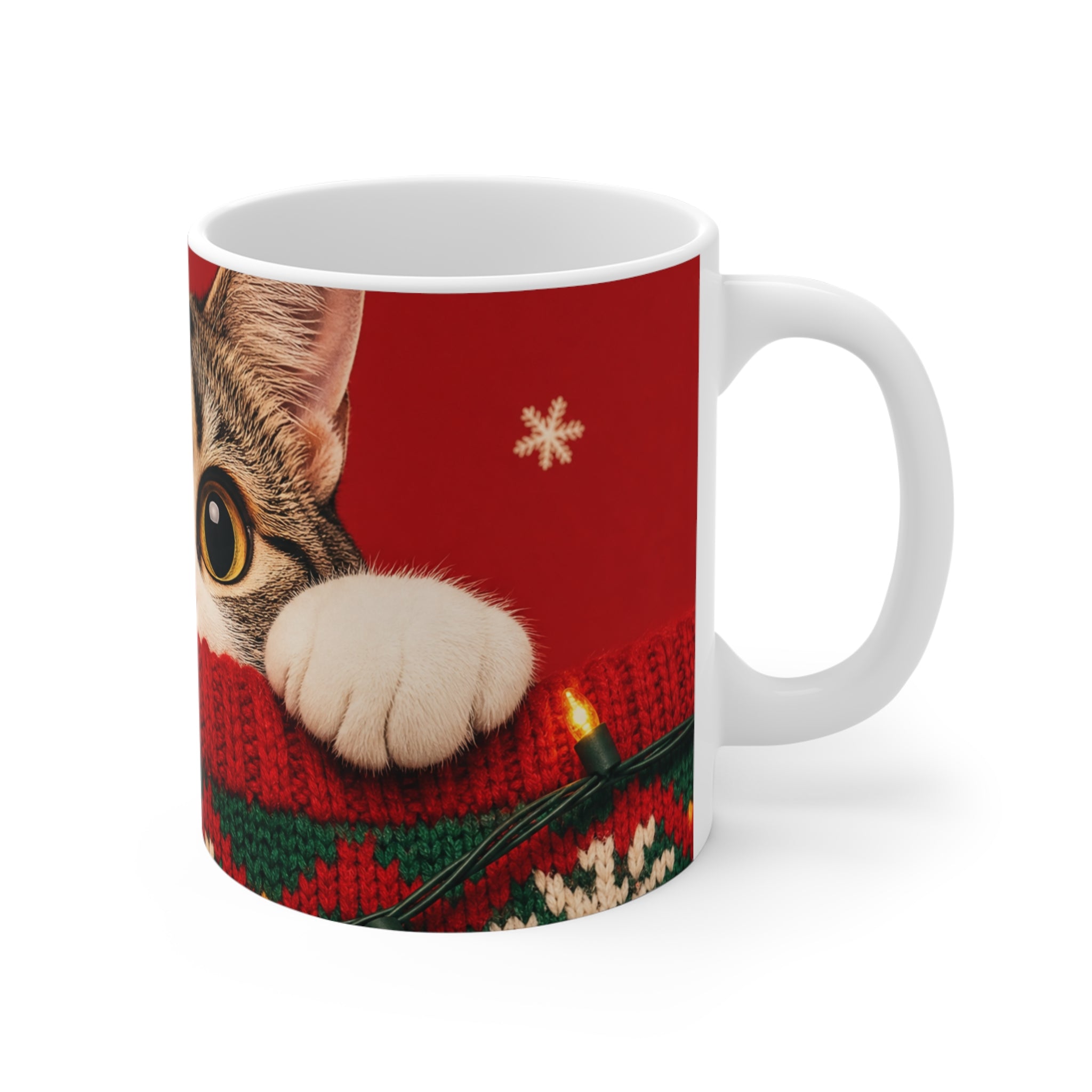 Meowy Christmas — Pop-Art Cat Mug