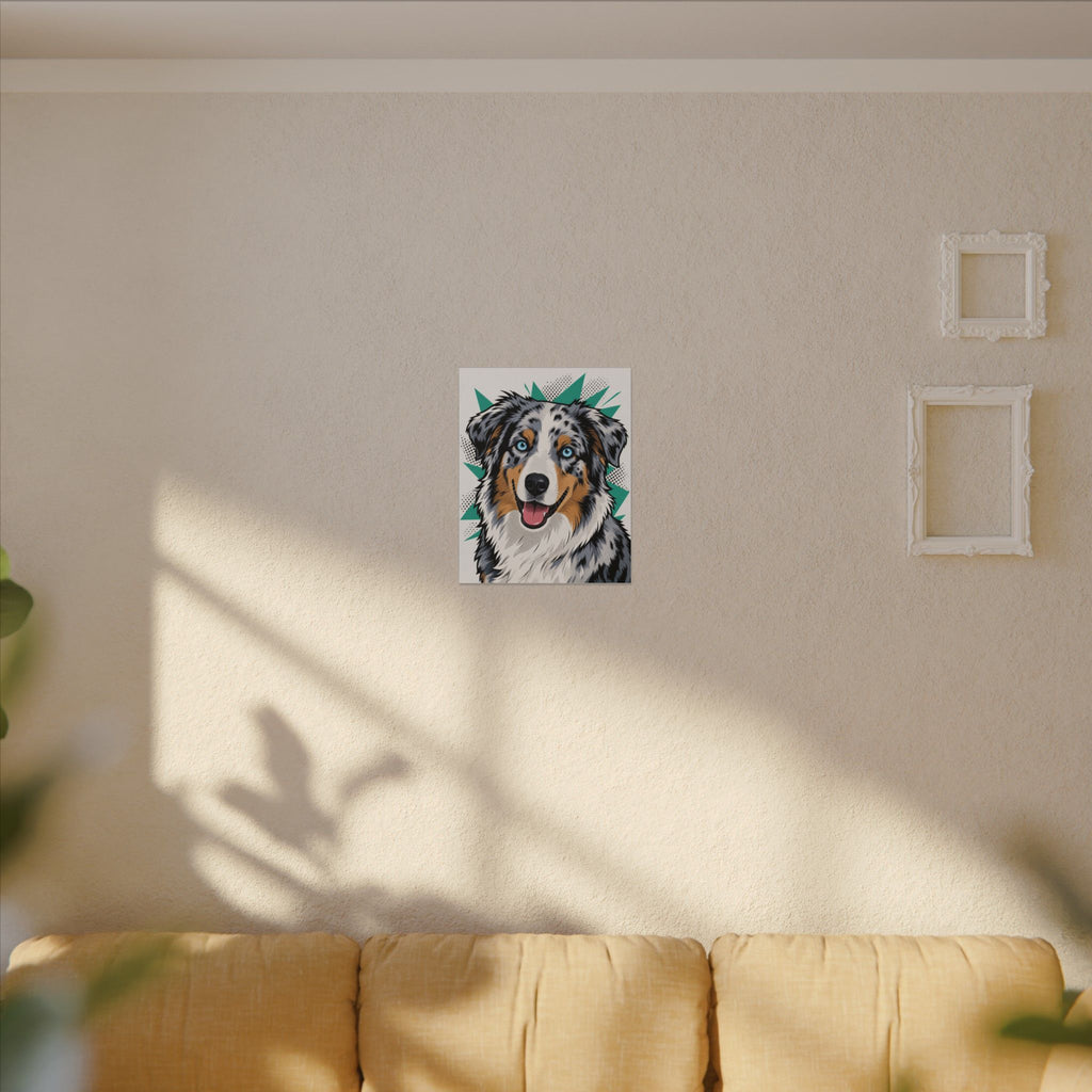 Merle Magic — Pop-Art Australian Shepherd Canvas