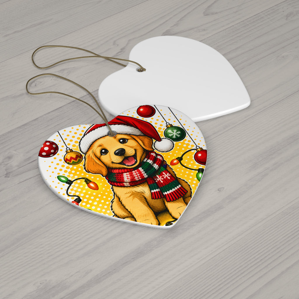 Merry & Bright — Dog's First Christmas Pop-Art Ornament