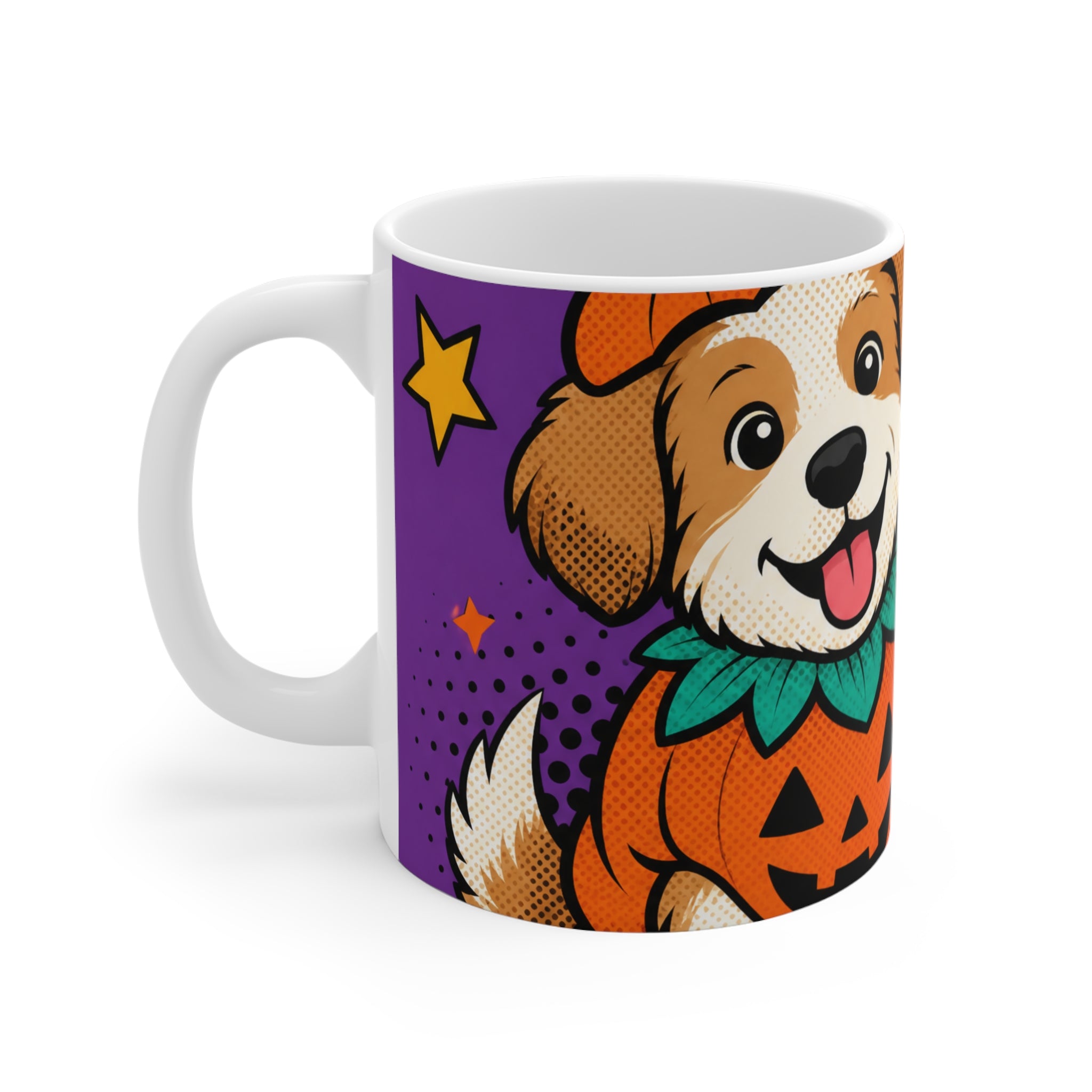 Spooky Season — Pop-Art Halloween Dog Mug