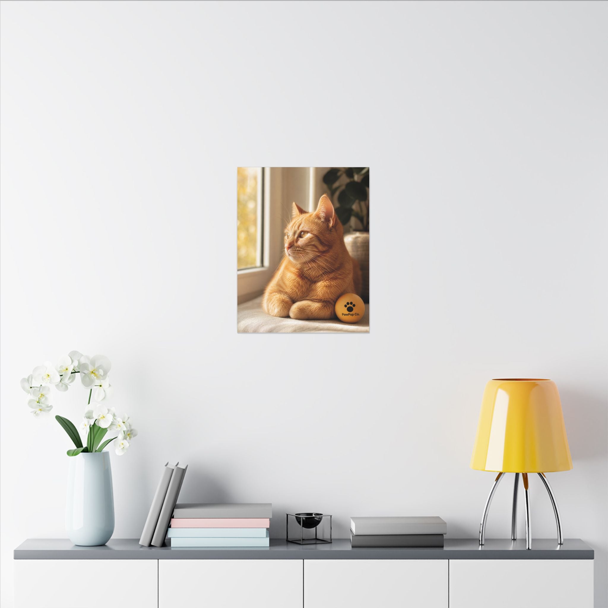 Sunlit Tabby — Fine-Art Cat Portrait Canvas