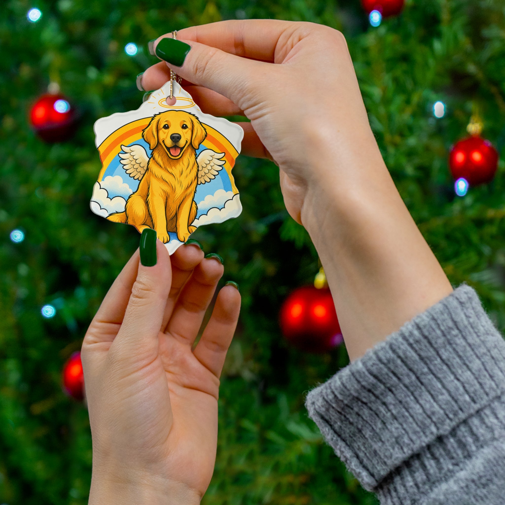 Forever Pup — Pop-Art Pet Memorial Ornament