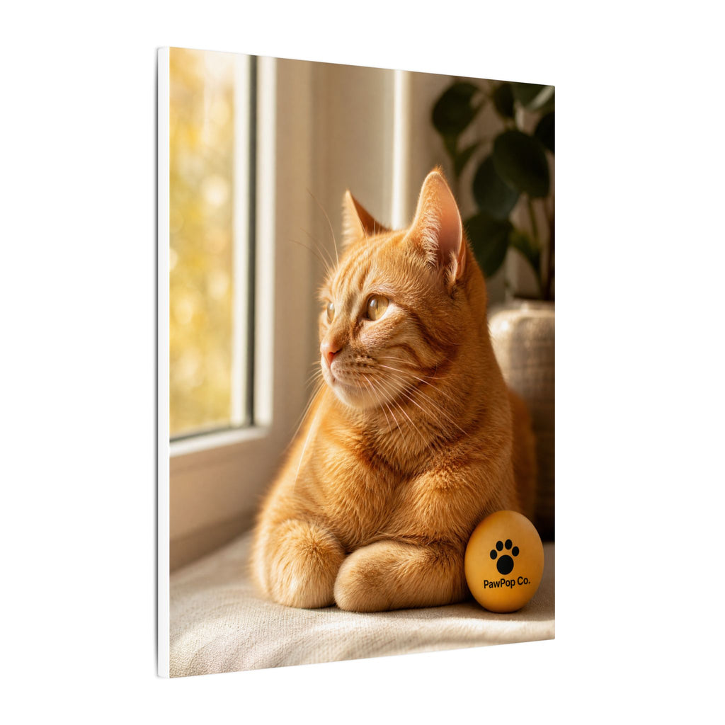 Sunlit Tabby — Fine-Art Cat Portrait Canvas