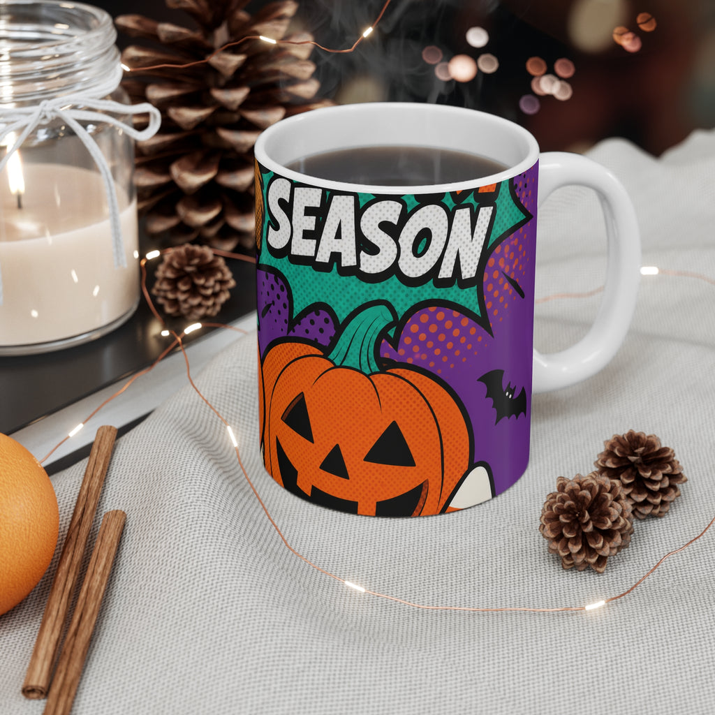 Spooky Season — Pop-Art Halloween Dog Mug
