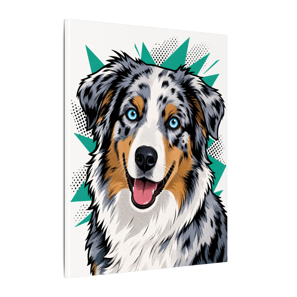Merle Magic — Pop-Art Australian Shepherd Canvas
