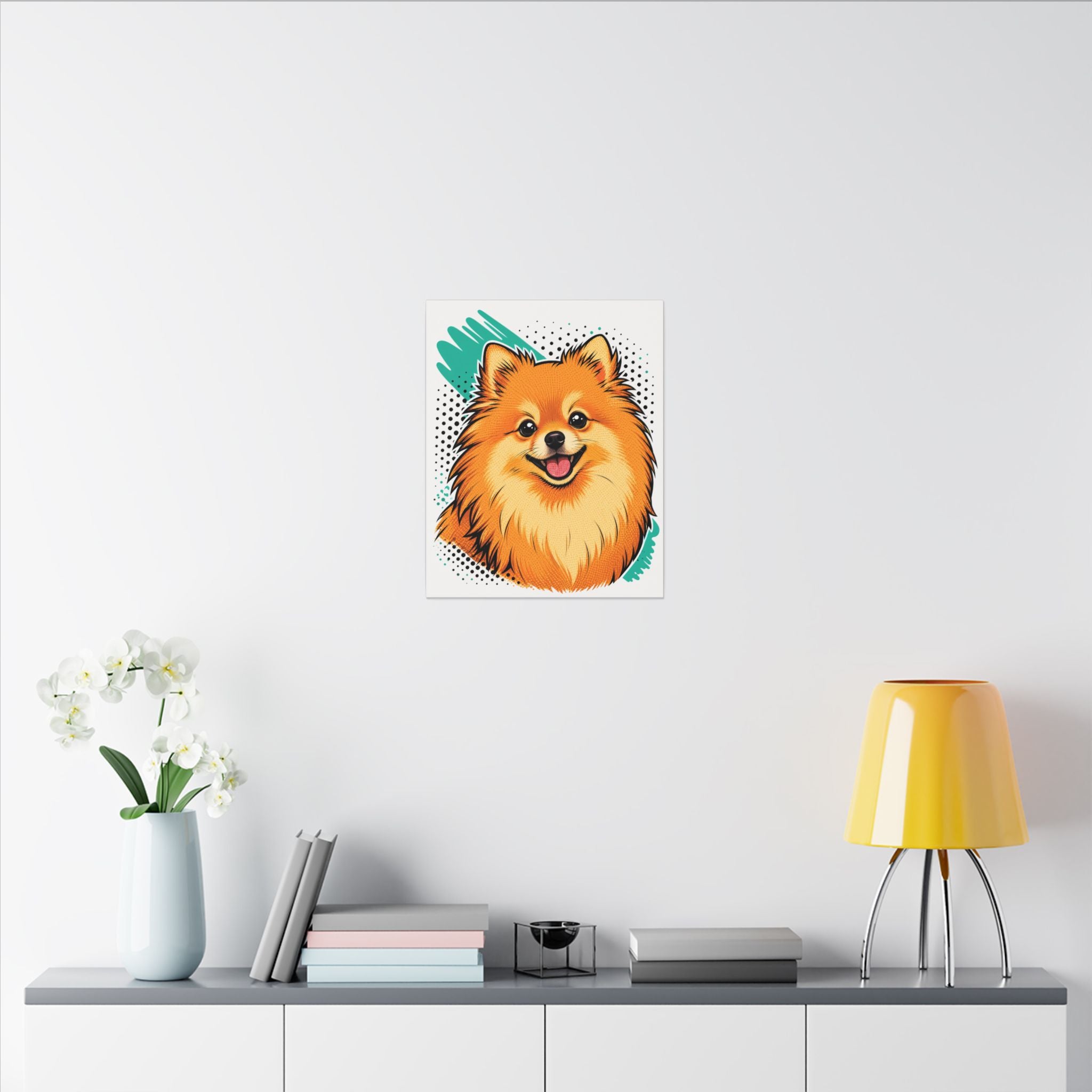 Pom Pom Pop — Pop-Art Pomeranian Canvas