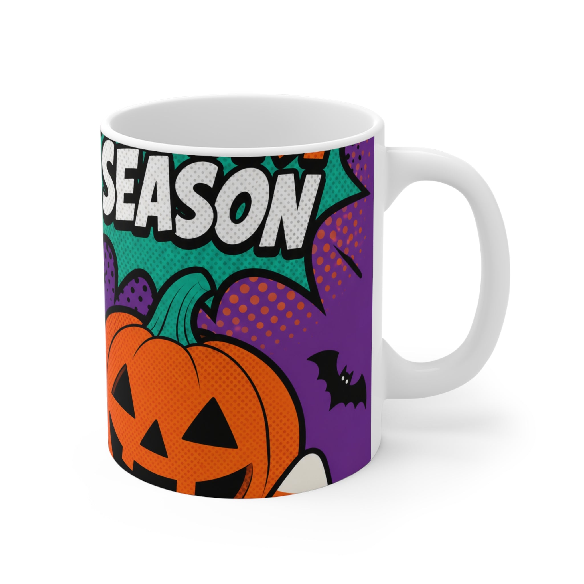 Spooky Season — Pop-Art Halloween Dog Mug