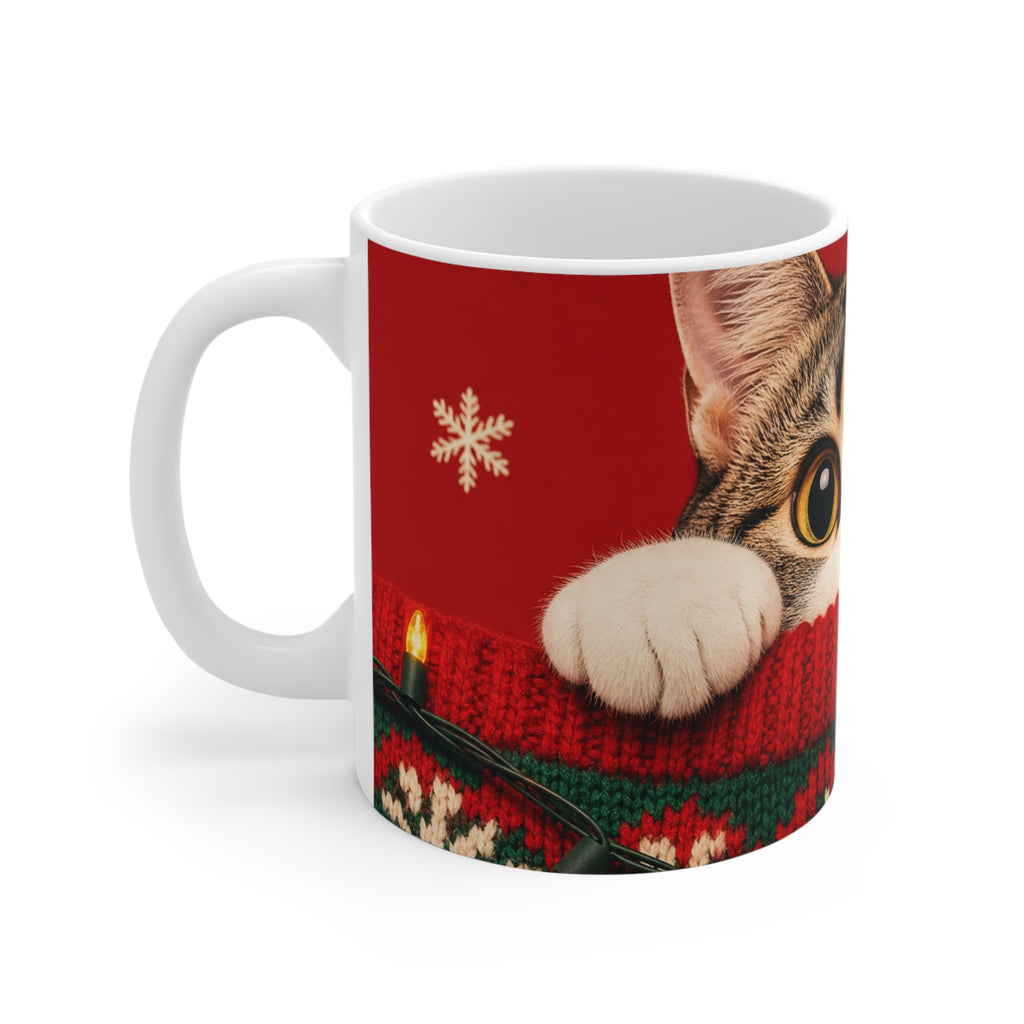 Meowy Christmas — Pop-Art Cat Mug