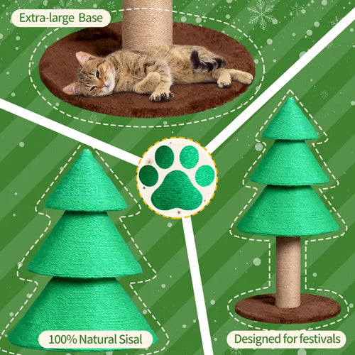 Christmas Tree Cat Scratching Post