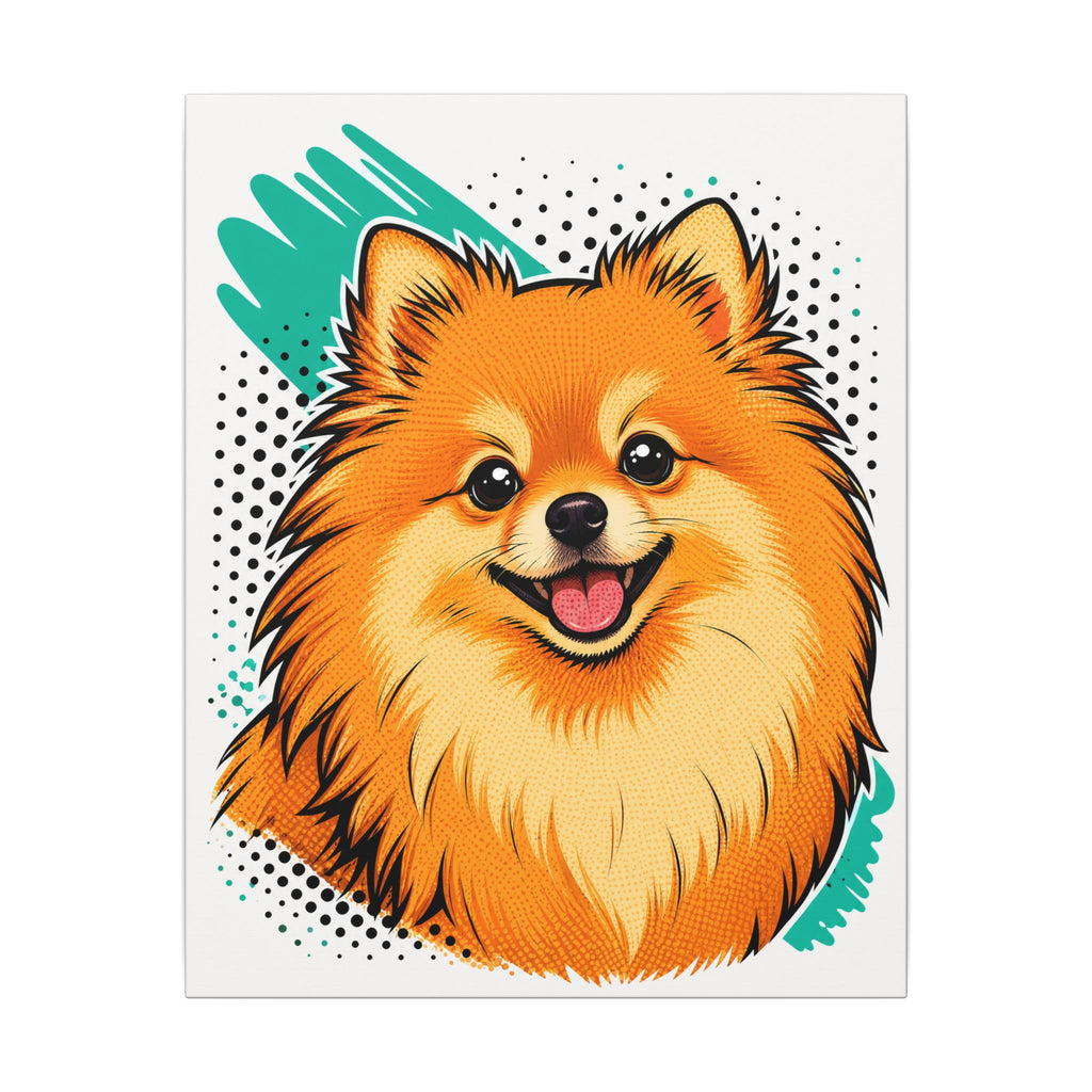Pom Pom Pop — Pop-Art Pomeranian Canvas