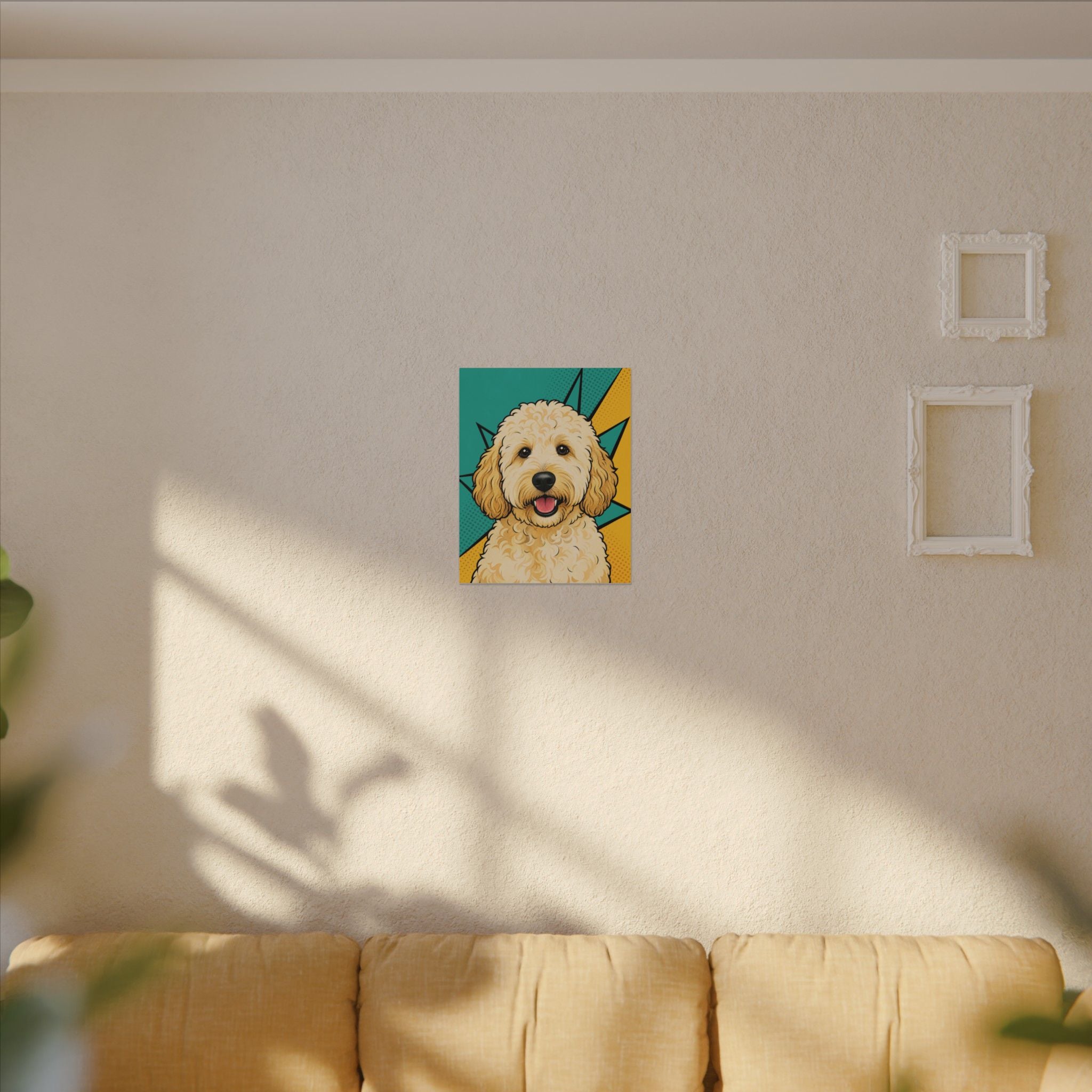 Doodle Dream — Pop-Art Goldendoodle Canvas