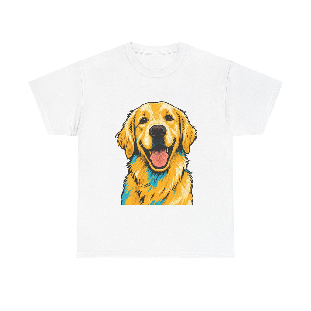 Golden Hour — Pop-Art Golden Retriever Tee