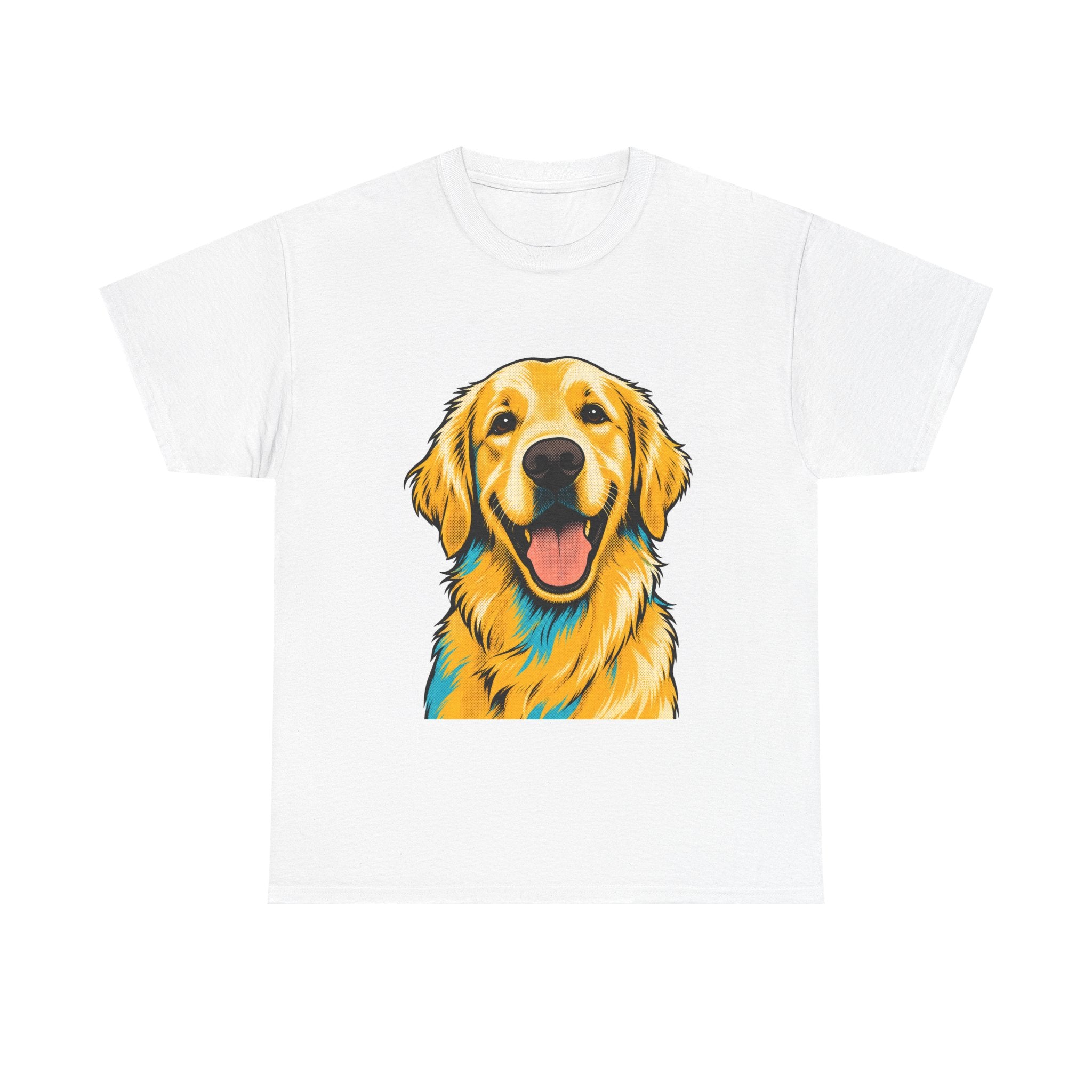 Golden Hour — Pop-Art Golden Retriever Tee