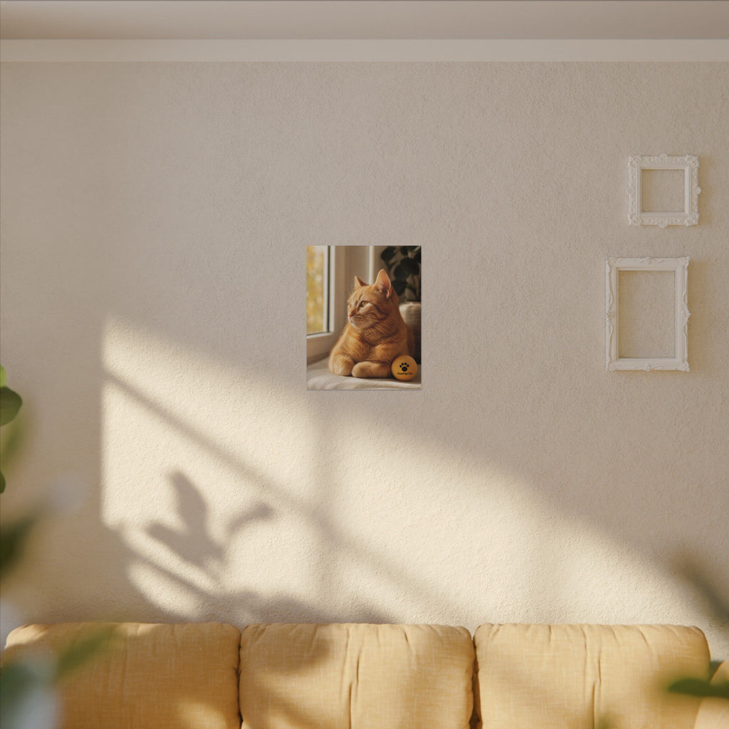 Sunlit Tabby — Fine-Art Cat Portrait Canvas
