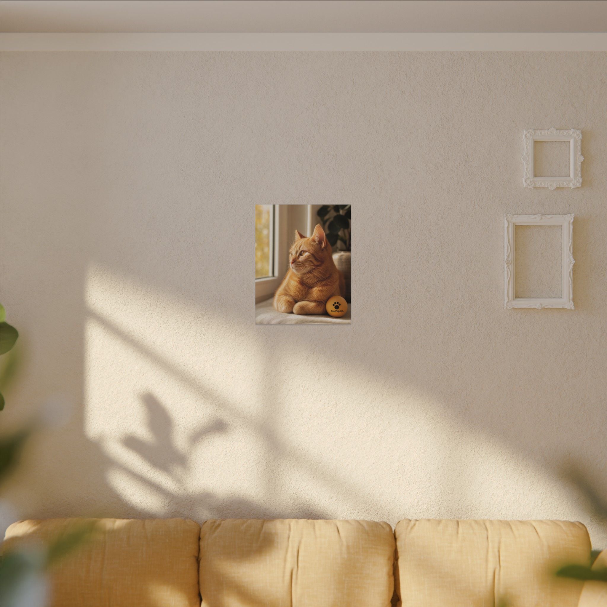 Sunlit Tabby — Fine-Art Cat Portrait Canvas