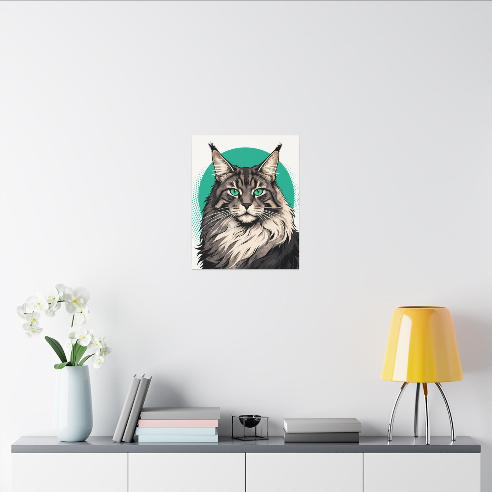 Gentle Giant — Pop-Art Maine Coon Canvas