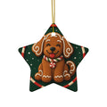 Gingerbread Pup — Pop-Art Christmas Ornament