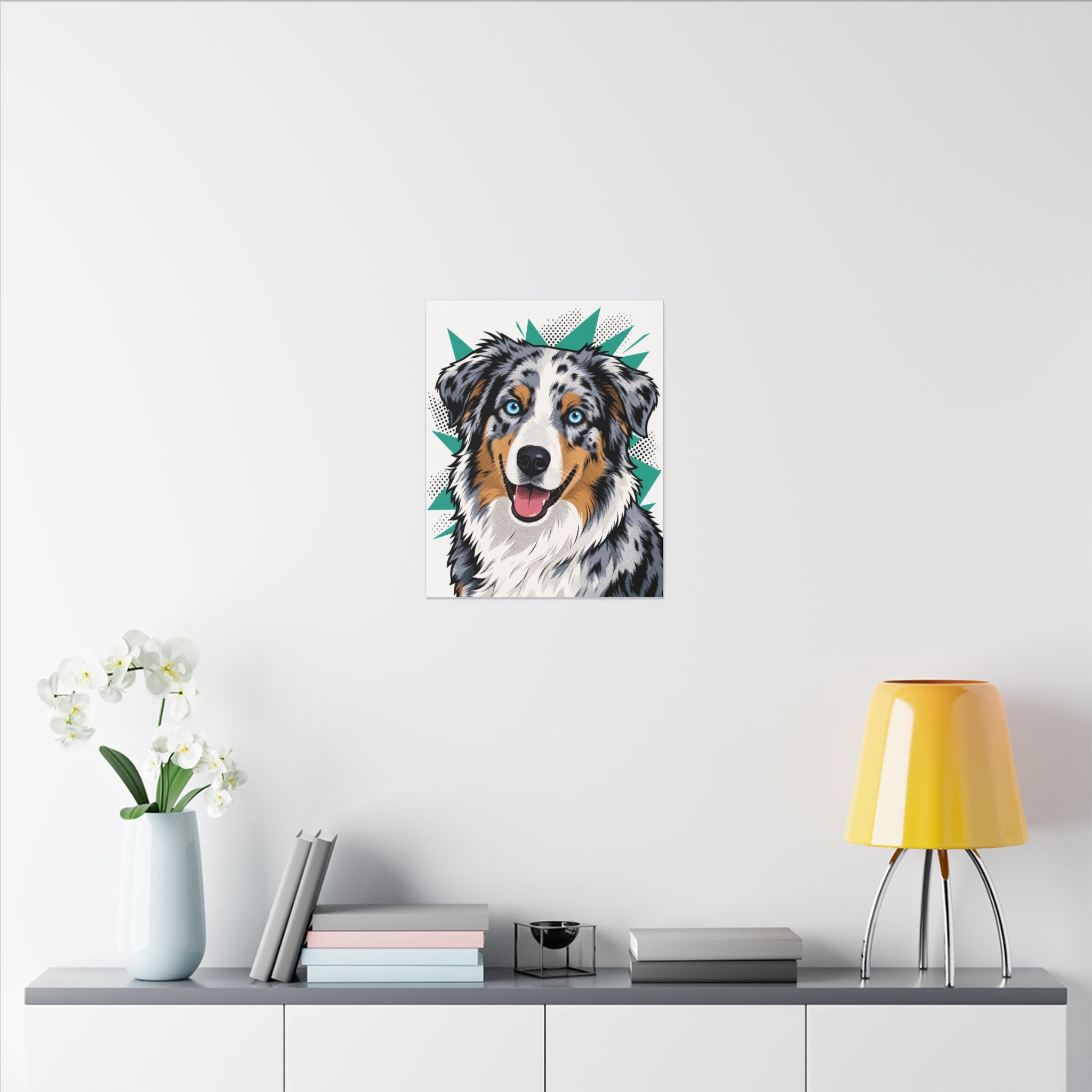 Merle Magic — Pop-Art Australian Shepherd Canvas