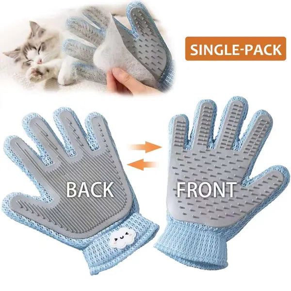 2-in-1 Pet Deshedding Grooming Glove